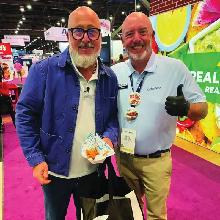 andrew zimmerman with chesters employee