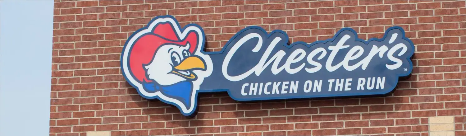 chesters sign on building